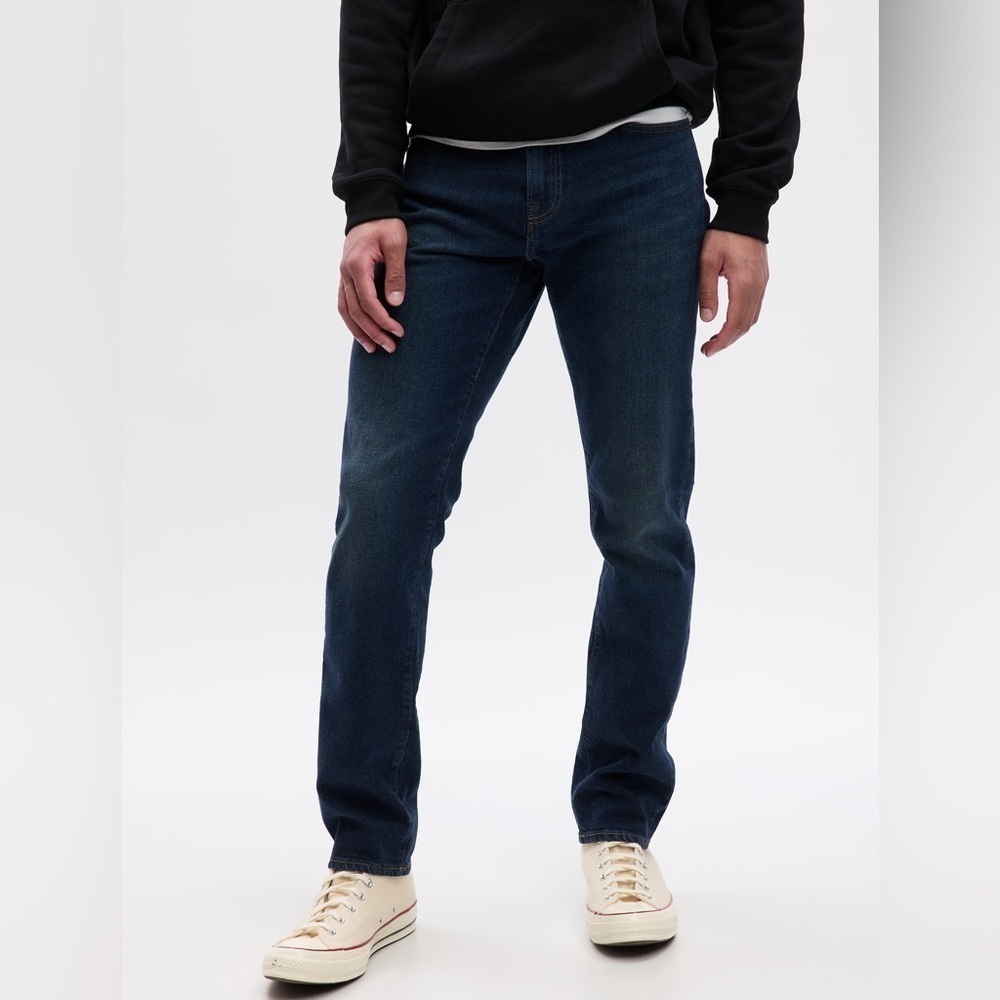 Gap Men’s Gapflex Slim Worn Dark Cotton Blend Denim Blue Jeans Size 30 x 30